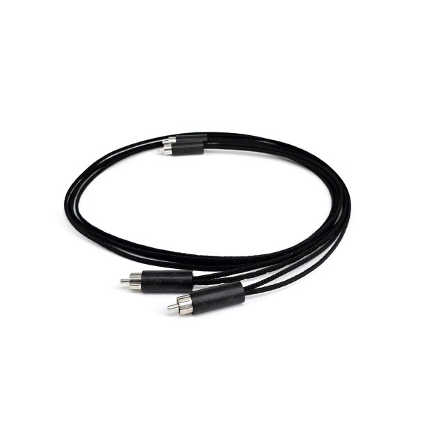 Interconnect 1.0 Silver Rhodium Black Pearl Plug RCA 1m