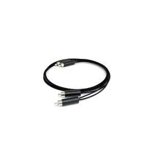 Interconnect 16GA Rhodium Black RCA 0.75m