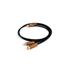 Interconnect 16GA Gold Brown Pearl Plug RCA 1m